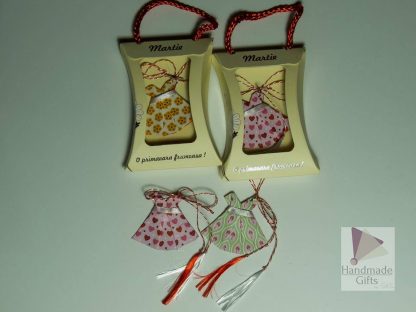 Mărțișor origami ”Rochie”